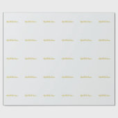 Gouden kleur Moderne Minimalistische Handschrift N Cadeaupapier (Vlak)