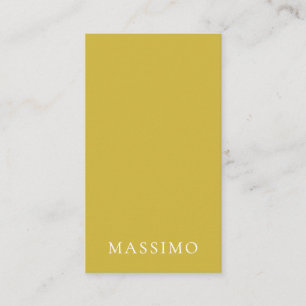 Gouden Kleur Moderne Minimalistische Trend Naam Informatiekaartje