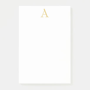 Gouden Kleur Monogram Professionele Douane Post-it® Notes