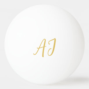 Gouden Kleur Monogram Professionele Klassieke Init Pingpongbal