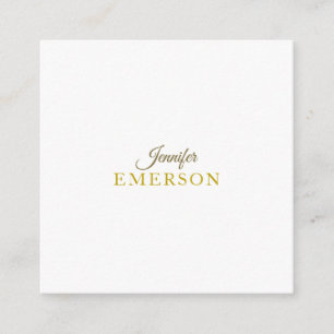 Gouden kleur professioneel minimalistisch modern e informatiekaartje