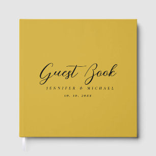 Gouden Kleur Professioneel Modern Elegant Gastenboek