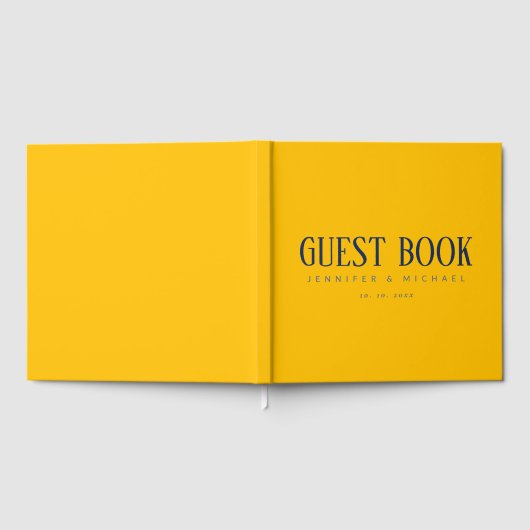 Gouden kleur Professioneel Modern Elegant Gastenboek (Volledig)