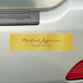 Gouden Kleur Professionele Handgeschreven Script Bumpersticker (Op auto)