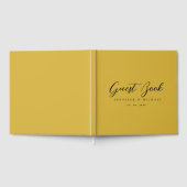 Gouden Kleur Professionele Moderne Elegante Gastenboek (Volledig)