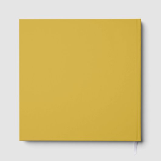 Gouden Kleur Professionele Moderne Elegante Gastenboek (Achterkant)