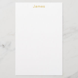 Gouden Kleur Professionele Trendy Minimalistische  Briefpapier