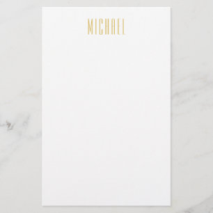 Gouden Kleur Professionele Trendy Minimalistische  Briefpapier