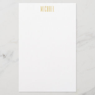 Gouden Kleur Professionele Trendy Minimalistische  Briefpapier