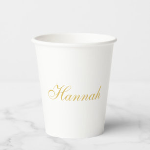 Gouden Kleur Professionele Trendy Minimalistische  Papieren Bekers