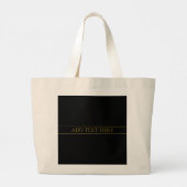  gouden kleuren en regels voor Classy Gold Grote Tote Bag (Achterkant)