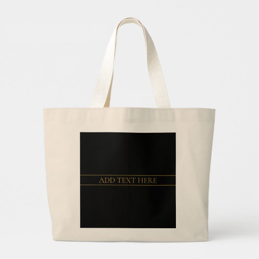  gouden kleuren en regels voor Classy Gold Grote Tote Bag (Achterkant)