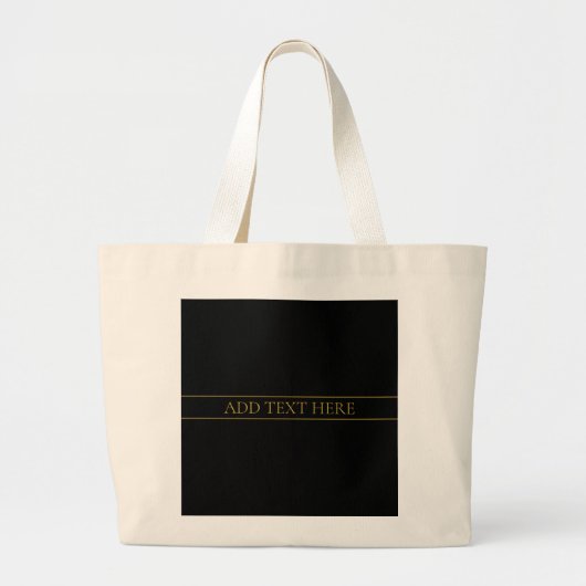  gouden kleuren en regels voor Classy Gold Grote Tote Bag (Voorkant)
