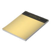 gouden kleuren en regels voor Classy Gold Notitieblok (Linkerzijde)