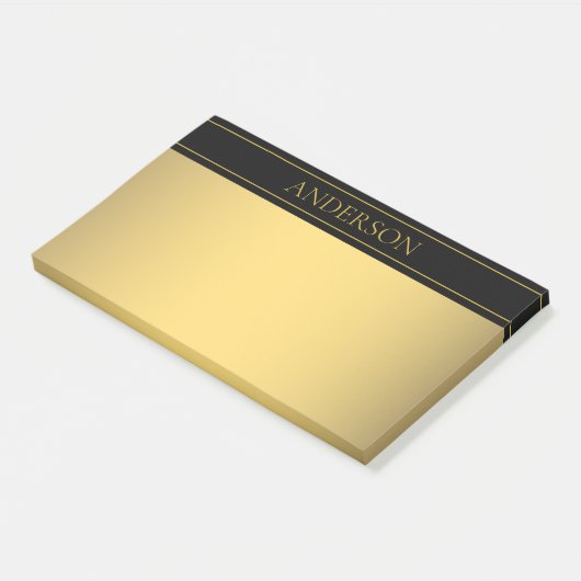 gouden kleuren en regels voor Classy Gold Post-it® Notes (Schuin)
