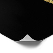 gouden kleuren-wereldkaart poster (Hoek)