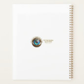 Gouden Kleurrijke Hamsa Turquoise Saffier Derde Oo Planner (Achterkant)