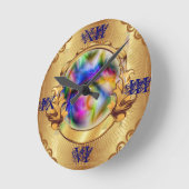 gouden klok met magische kristalbol (Hoek)