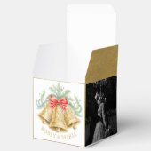 Gouden klokken rode boeg 50ste huwelijksverjaardag bedankdoosjes (Geopend)