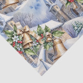 Gouden klokken van kerstdag tissuepapier (Detail)