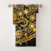 Gouden Klokwerk Hemelse Kunst Bad Handdoek (Insitu)