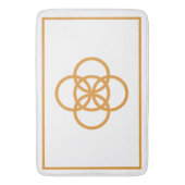 Gouden Knoop Badmat (Voorkant Verticaal)