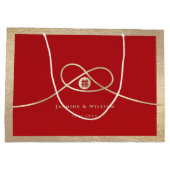 Gouden Knoop Unie Dubbel Geluk Chinese Trouwdag Groot Cadeauzakje (Achterkant)