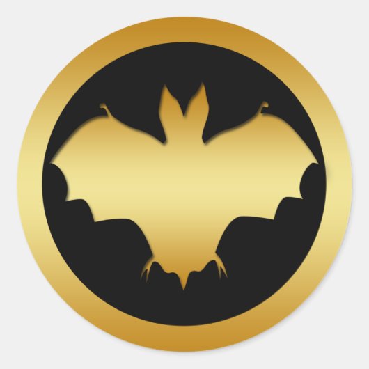 GOUDEN KNUPPEL RONDE STICKER (Voorkant)