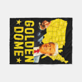 Gouden Koepel Trump Groot Amerikaans Patriottisch  Fleece Deken (Voorkant (Horizontaal))