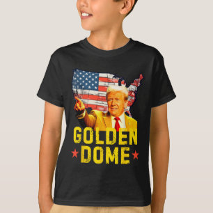 Gouden Koepel Trump Groot Amerikaans Patriottisch  T-shirt