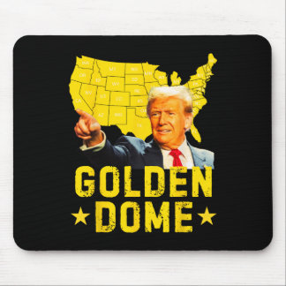 Gouden Koepel Trump Groot Amerikaans Patriottische Muismat