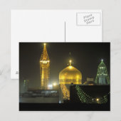 Gouden koepel van het Imam Reza-heiligdomcomplex b Briefkaart (Voorkant / Achterkant)