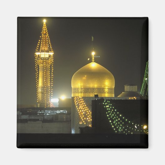 Gouden koepel van het Imam Reza-heiligdomcomplex b Magneet (Voorkant)