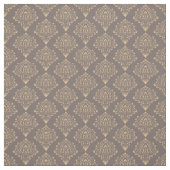 Gouden koffie damast stof (Swatch)