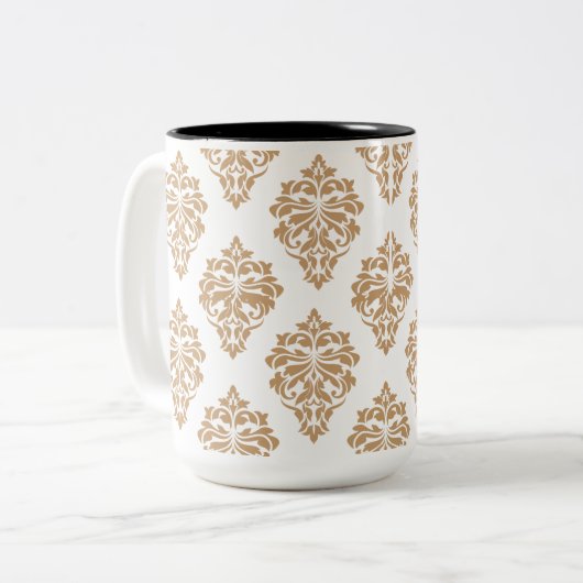 Gouden koffie mok (Voorkant links)