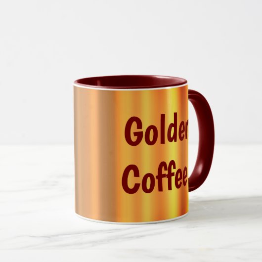 Gouden Koffie! Mok (Voorkant rechts)