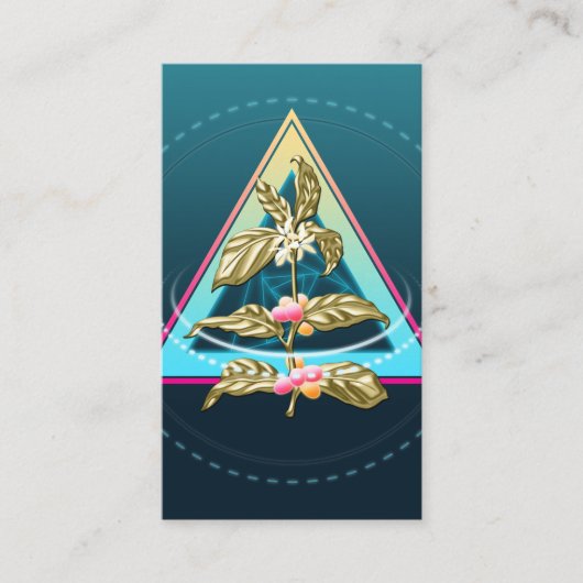 gouden koffie - plant klantenkaartje (Voorkant)