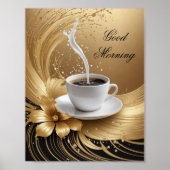 Gouden koffie poster (Voorkant)