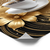Gouden koffie poster (Hoek)