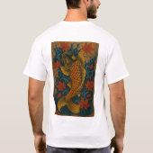 Gouden Koi in de herfst T-shirt (Achterkant)