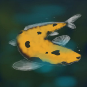 gouden koi vis G Hangend Wandkleed