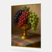 Gouden Kom met Druiven Acryl Bord (Hoek)