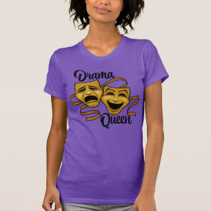Gouden Komedie- en Tragedie-theatermaskers Drama K T-shirt