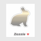 gouden konijn sticker (Vel)