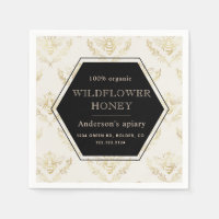 gouden koningin bijenbijenbijenhoning monogram