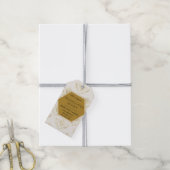 gouden koningin bijenbijengunstig tag cadeaulabel (Met Touw)