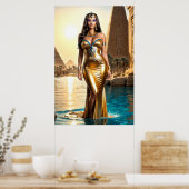 Gouden Koningin van de Nijl Poster (Keuken)