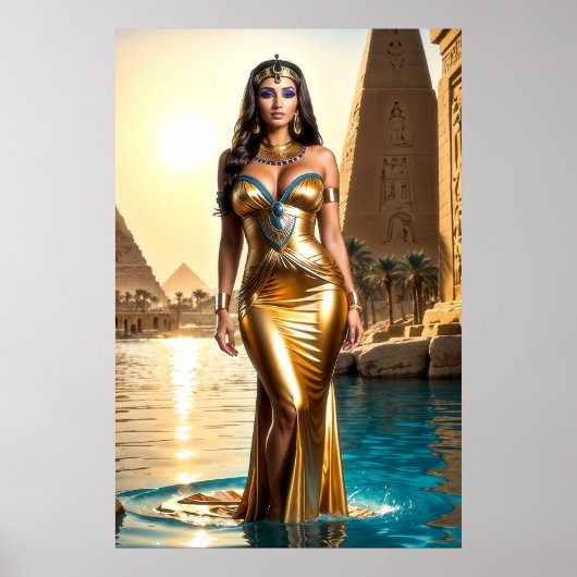 Gouden Koningin van de Nijl Poster (Voorkant)