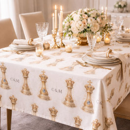 Gouden Koninklijk Paar Koningin Koning Trouwcadeau Tafelkleed