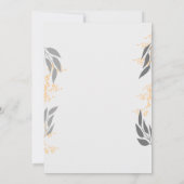 Gouden koninklijk uitziende 5e verjaardag uitnodig kaart (Achterkant)